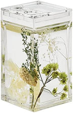 Locco Decor 5 Piece Acrylic Liquid 4D Floating Motion Bathroom Vanity Accessory Set Garden Botanic Green Plants Toothbrush Holder, Tumbler, Soap Dispenser, Soap Dish, Toiletbrush Holder Set - Image 7