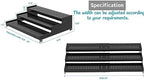 Jojocross Metal Spice Rack Organizer for Cabinet, 3 Tier Expandable Spice Storage Shelf, Great for Kitchen Cabinets, Cupboard,Pantry and Countertop More,Metal Plate with Hole(3PACKS/Gun-Grey) - Image 6