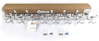 WEBI Coat Rack Wall Mount Long,8 Tri Hooks for Hanging Coats,30 inch Hook Rack Rail,Coat Hanger Wall Mounted for Clothes,Jacket,Hat,Chrome,2 Packs - Image 5