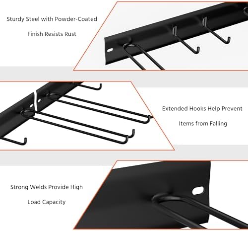 Ultrawall Ski Rack, Wall Mounted Ski Storage Rack, Garage Skis Holder - Image 3