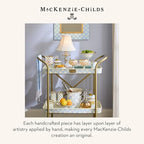 MACKENZIE-CHILDS Enamel Canister, Small, Light-Blue-and-White Sky Check - Image 6