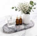 Calcatta Pink Marble Vanity Tray for Bathroom Counter, 10"x5" Decorative Tray for Perfume, Candles, Stone Jewelry Dish Tray by Casacouture