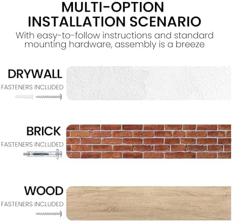 Fun Memories Floating Shelves for Wall, 36"x9.3" Rustic Solid Elm Wood Shelves, Heavy-Duty Wall Mounted Shelf with Invisible Brackets, Set of 2 for Living Room, Bedroom, Kitchen, Natural Finish - Image 6