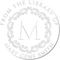Custom Made Hybrid Regal Initials Library Seal Stamp - Ideal New Home Paper Embosser for Imams - Unique Islamic Gift for Personalizing Books and Documents - Elegant Custom Embosser for Home Libraries by AcornSalesCo