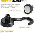 DIYMAG Magnetic Hooks, 30lbs 120pcs Cruise Cabin Essentials Heavy Duty Black - Image 4