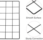 PATIKIL Wire Grid Panel Wall Grid Decorative Panels 24"x12" Black 2Pcs - Image 3