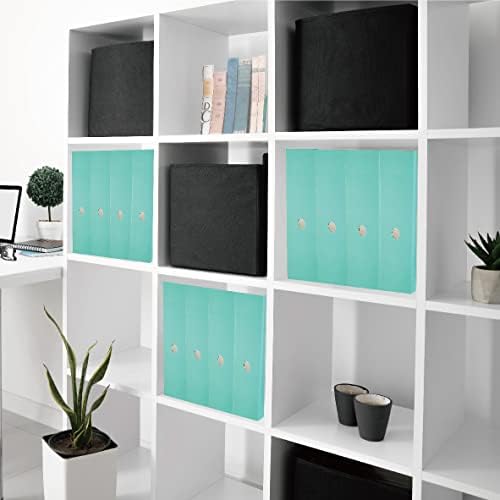 ANSSDO 24 Pack Teal Cardboard Magazine File Holder Storage Organizer - Image 2