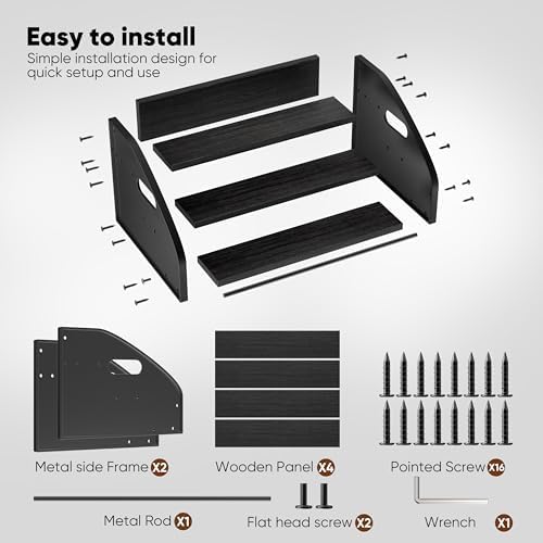 Countertop Liquor Bottle Organizer Shelf, 3-Tier - Image 4