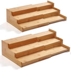 JinDoWin Expandable Spice Rack Organizer for Cabinet & Countertop, 2 Pack by JinDoWin