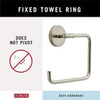 Delta Hand Towel Holder | Square Stainless Steel Ring for Hanging Towels in Kitchen, Bathroom | Trinsic Accessories - Image 3