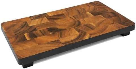 Woodard & Charles Raised Acacia Wood Serving Tray, 16" x 8" x 1.75", 4 Pack - Image 6