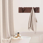 Wall Coat Rack for Entryway: Folding Wood Modern Heavy Duty 8 Hooks - Image 6