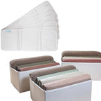 PLIIO 7-Pack Large Filers, Foldable Clothes Organizer - Durable Tshirt Folder - Shirt Folding Organizer for Wardrobe Drawer by COCHIC