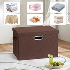 Storage Bins with Lids Fabric Closet Organizers Cubes Office Organization - Image 6