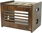 Wooden Router Box with Cable Management, WiFi Modem Organizer Shelf by HMQIANG