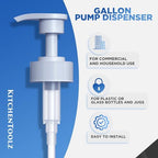 1 Gallon Jug with Pump - Plastic, Pack of 2 by kitchentoolz - Image 2
