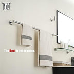 JQK Chrome Bath Towel Bar, 30 Inch 304 Stainless Steel Thicken 0.8mm Towel Rack Bathroom, Towel Holder Polished Finished Wall Mount, Useable Length 27 Inch, TB110L27-CH - Image 4