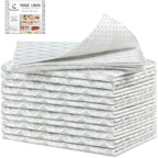 Cooyes 12 Pack Large Refrigerator Liners 17.7" x 36", Absorbent Strong Grip Fridge Liners Washable, Fridge Shelf Liner for Kitchen Cabinets, Non-Adhesive Refrigerator Bin Liners and Mats by Cooyes