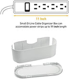 D-Line Small White Cable Management Box and D-Line White Cable Tube Bundle … - Image 5