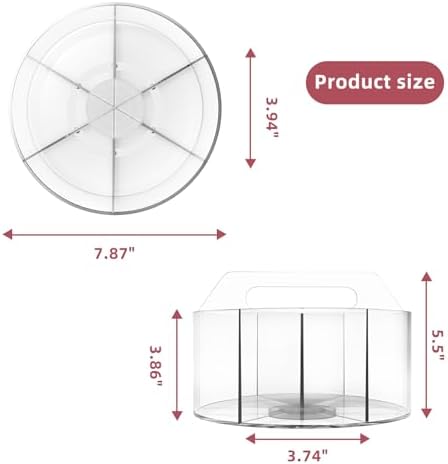 Absonic 500 PCS Acrylic Pencil Holder, 360 Rotating Clear Marker Organizer, Pen Crayon Marker Caddy Organizer for Desk, Desktop Storage and Organizer for Office School Art Supplies, 2 Pack - Image 7
