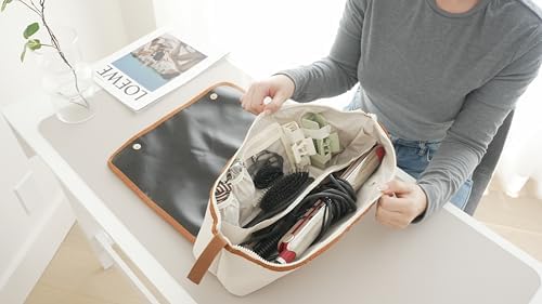 Large Hair Tools Travel Bag with Heat Resistant Mat for Curling Irons, Flat Irons, and Styler Brushes | Protective Organizer for Travel & Home - Image 4