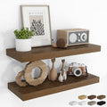RICHFOCUS Bathroom Floating Shelves for Wall 2Pack|Walnut|28" L by RICHFOCUS