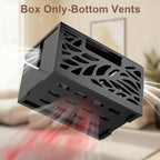 Large Cable Management Box, Cord Hider for Power Strip, Black - Image 4