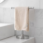 RUMOSE Brushed Nickel Hand Towel Holder Stand Countertop Towel Rack - Image 2
