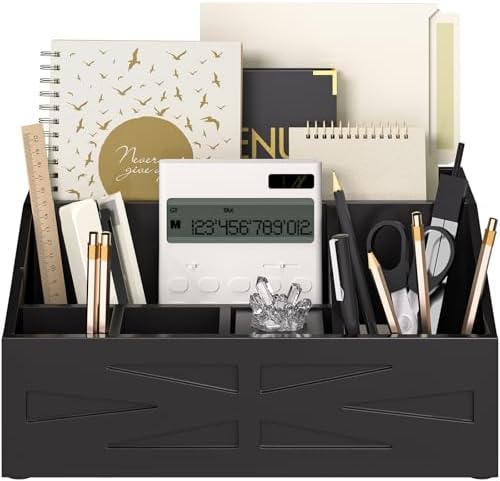 Large Mail Organizer Countertop,Farmhouse Desk and Kitchen Countertop Storage, Letter Sorter, Desk Mail and Bill Organizer, Desktop File and Paper Holder by BELOVALE