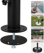 Universal Granite Umbrella Stand Tube Outdoor, Stone Umbrella Tube Base, Table Umbrella Tube Bracket, DIY Metal Tube Umbrella Mount, Marble Flag Pole Stake Holder - Image 4