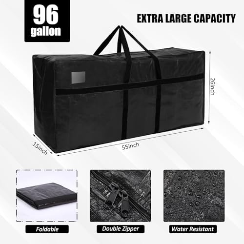 4 Pcs 96 Gallon Extra Large Moving Bags Heavy Duty Storage Bag - Image 2