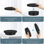 Remote Motorized Rotating Display Stand, Electric Rotating Platform with 5.74/7.08/8.66in Replacement Covers, 3 in 1 Turntable with Rechargeable Battery for Live Streaming Video Shoot Photography - Image 6
