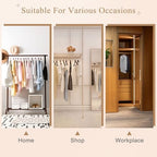 ZENY Wooden Hangers 50 Pack, Solid Wood Hanger with Non Slip Pant Bar - Image 3