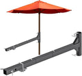 Dolibest 40'' Hitch Mount Umbrella Holder, Portable Hitch Umbrella Holder, Rust-Proof Outdoor Umbrella Stand for Road Trips, Tailgating, Beach & Camping - Fits 1" to 2" Poles, Easy to Assemblem -Black by Dolibest