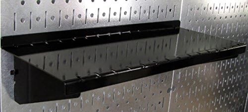 Wall Control Pegboard Organizer 4 ft. Metal Pegboard Standard Tool Storage Kit with Galvanized Toolboard and Black Accessories - Image 2