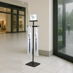 Wet Umbrella Bag Stand with Free 200 Large Plastic Disposable Bags, Black - Image 2
