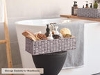 StorageWorks Bathroom Basket Organizer, Wicker Toilet Paper Basket, Gray - Image 5