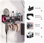 Hair Dryer Holder Wall Mounted for Dyson, Hair Tools Organizer with Magnetic Attachment Storage, Blow Dryer Holder for Hair Styling Tools & Accessories Organizer, Bathroom Salaon - Image 3