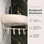 Corner Shower Caddy Suction Cup, Removable Bath Organizer Shelf - Image 5