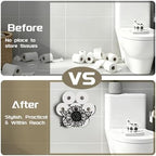 Sunflower Toilet Paper Holder Wall Mount/Stand for Extra 8 Rolls - Image 5