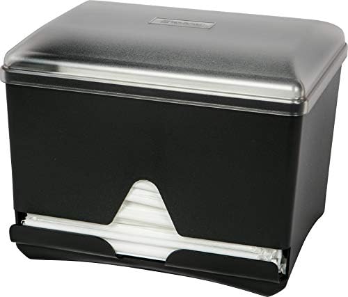 San Jamar Junior Bulk Straw Dispenser Holds 500 Straws for Restaurants, Dining Halls, and Fast Food, Plastic, 10.5 x 10.5 x 8.5 Inches, Black - Image 3