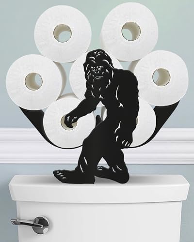 Sasquatch Toilet Paper Holder Stand, Decorative Toilet Paper Storage by Wigag