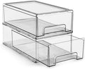 Sorbus Clear Stackable Storage Drawers for Refrigerator (Medium, 2 Pack) by Sorbus