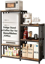 MAJALiS Mini Fridge Microwave Combo Stand Cabinet Shelf with Storage Space by MAJALiS