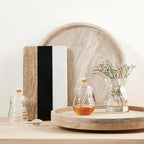 Santa Barbara Design Studio Mango Wood Lazy Susan for Table Top Turntable Charcuterie Board Serving Tray, 15.75" D x 2" H, Bleach - Image 4