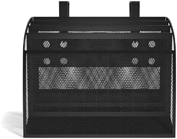 TRU RED Mesh Letter Wall File, 4-Pocket Hanging Organizer, Black - Image 4