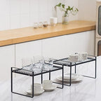 Shantton Cabinet Shelf Organizer, Pantry Shelf Rack, Black 13.1x10.6x7.3 - Image 2