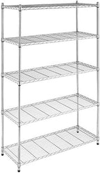 Whitmor 5 Tier Heavy Duty Shelving Unit, Metal Storage Shelves, 500 lbs Capacity per Shelf, Max 2500 lbs total, Easy Assembly Home Organizer for Pantry, Garage, Plant, 48"L x 18"W x 74"H - Image 5