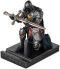 Medieval Armored Knight Pen Holder Figurine Paperweight Phone Stand Irn&Grn by Amoysanli