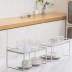 Shantton Cabinet Shelf Organizer, Pantry Shelf Rack, White 13x8.3x7.3 - Image 2